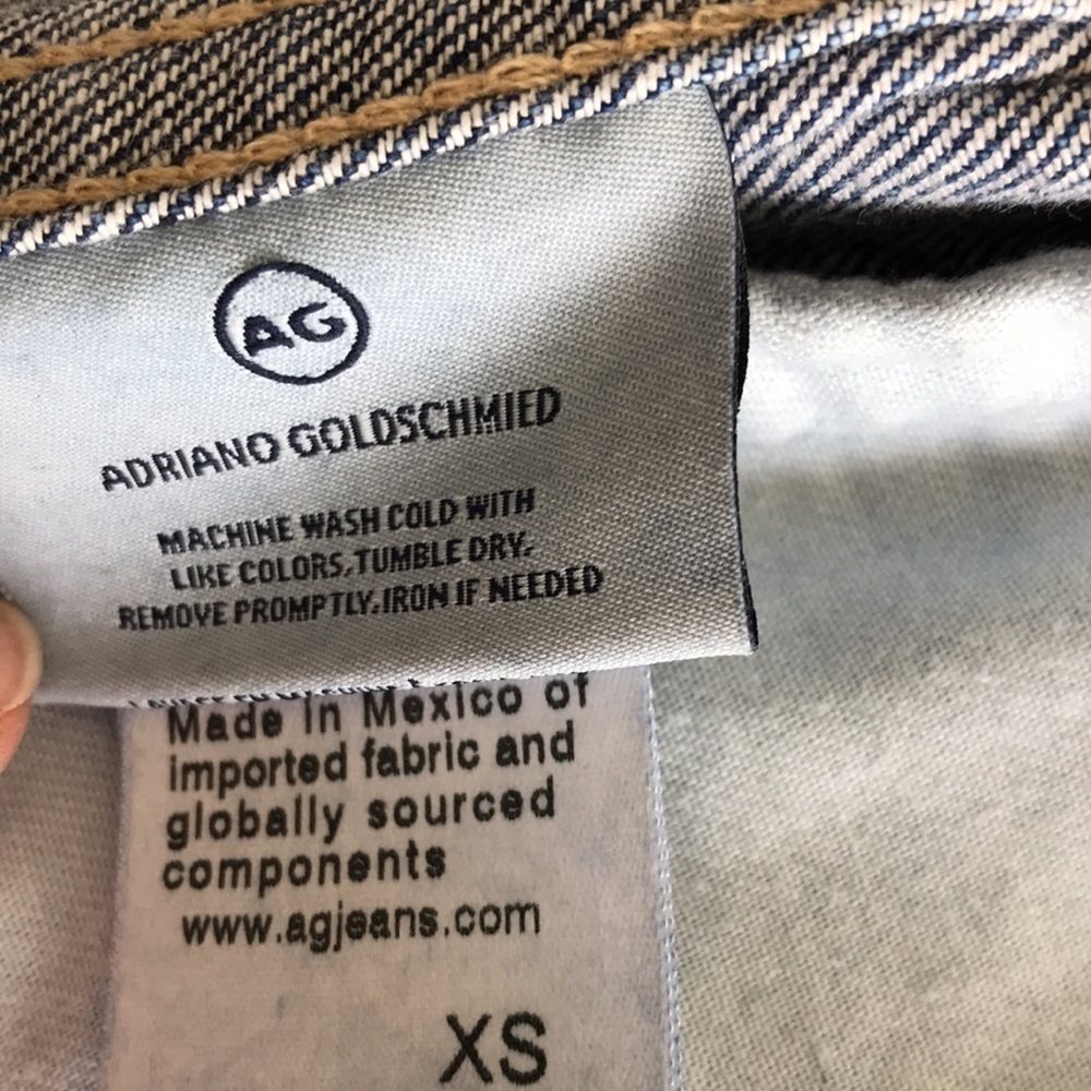 AG Distressed Denim Jacket - Size XS - Picture 11 of 11